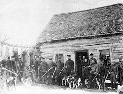 Men at Hunting Camp in Kolapore