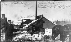 Peter Stoutenburg at the Johnston & White Sawmill in Kolapore