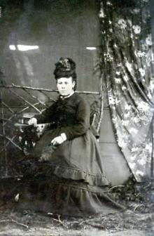 Tin Photograph - Unidentified Woman Sitting Down