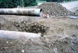 The Depot - Sewer Construction - June 1990