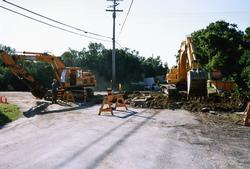 The Depot - Sewer Construction - July 1990