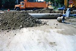 The Depot - Sewer Construction - July 1990