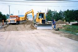 The Depot - Sewer Construction - July 1990