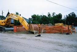 The Depot - Sewer Construction - July 1990