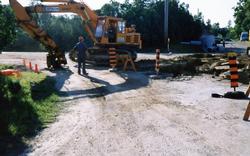 The Depot - Sewer Construction - July 1990