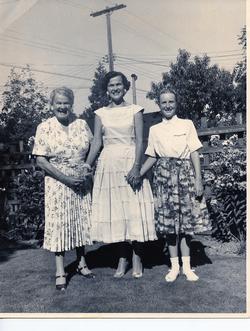 Pearl Rorke, Virginia Rorke Mckim, and Libby Rorke