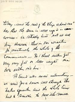 Letter from Willard to his Mother 15-10-34 - Part 2