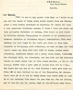 Letter from Willard to his Mother - 5-1-35 - Part 1